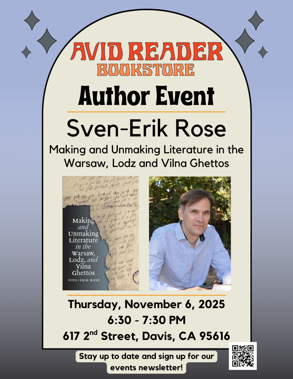 A flyer for the upcoming event.