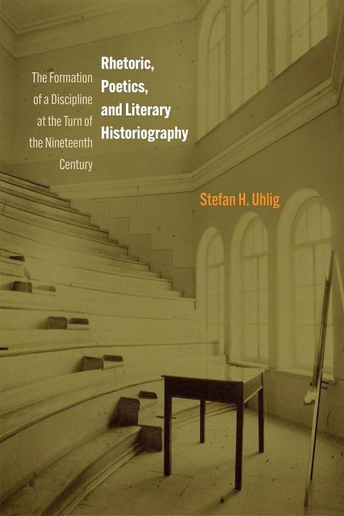 a book cover, featuring a lecture hall with a green filter over it