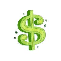 Green dollar sign