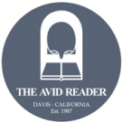 the logo for The Avid Reader bookstore.