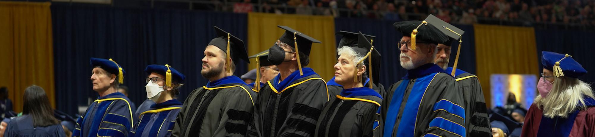 MA & PhD Graduates with hoods